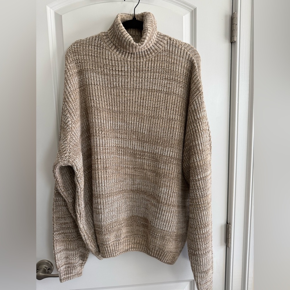 Cozy ASOS Mens Tan Ombre Turtleneck Sweater XL Tall